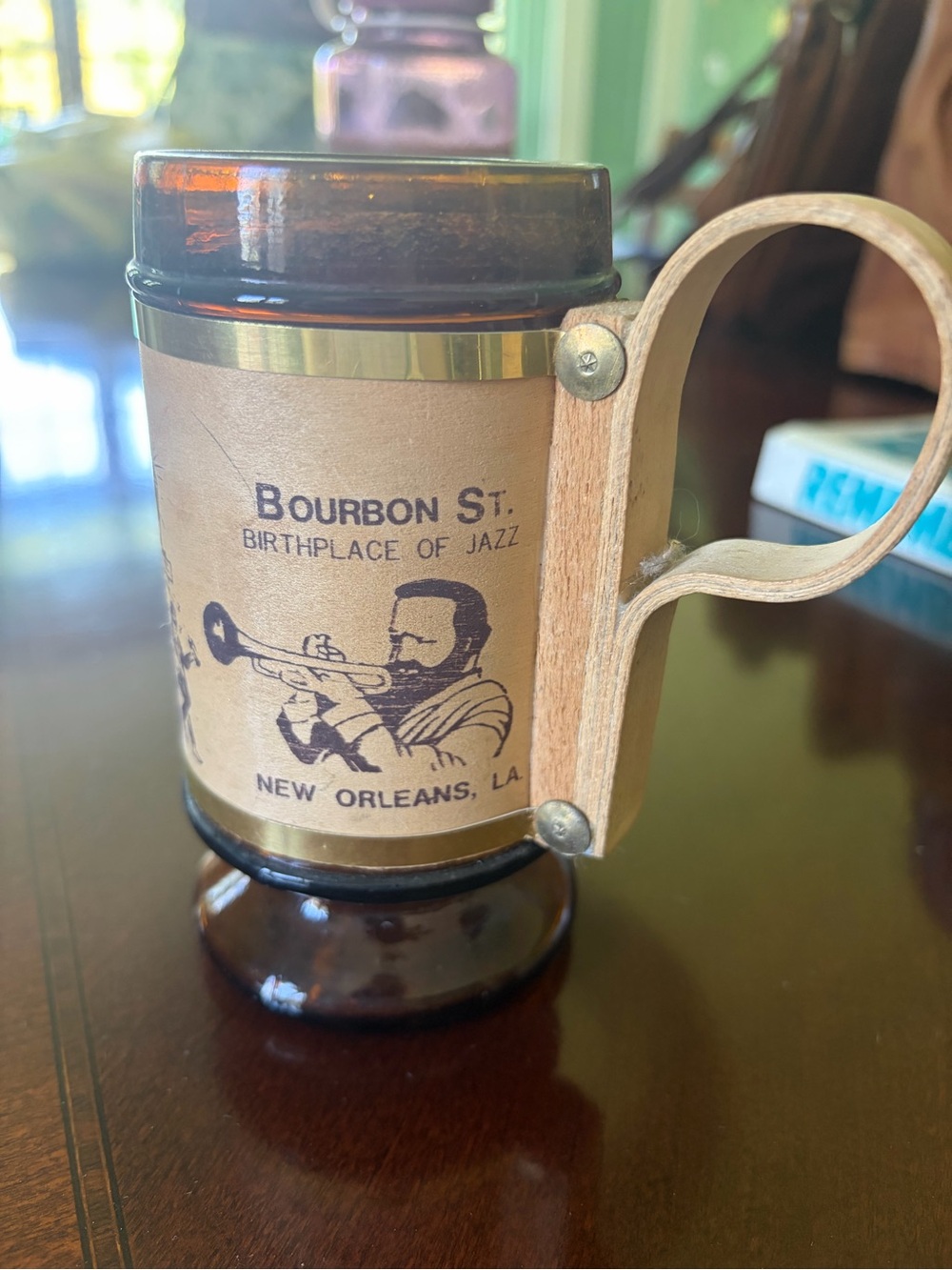 Vintage 1970s New Orleans Beer and Jazz mug